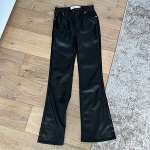 NWT Flared Leather Pants